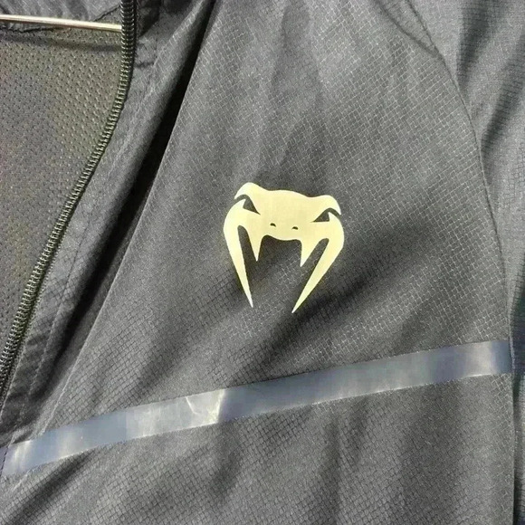 Venum Club Track Zip Up Sweatshirt Jacket Navy Blue Size S - Picture 2 of 8